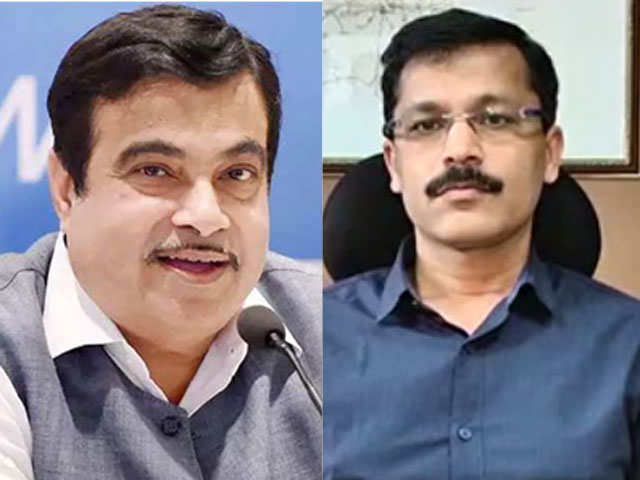 Nitin Gadkari and Tukaram Mundhe